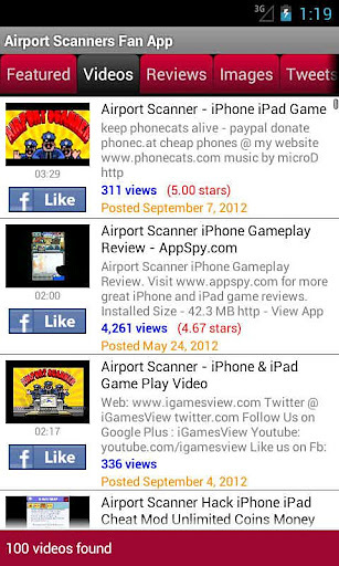 Airport Scanner Fan App截图2