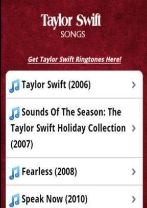 泰勒·斯威夫特歌曲截图3