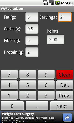 WW Points Calculator截图3