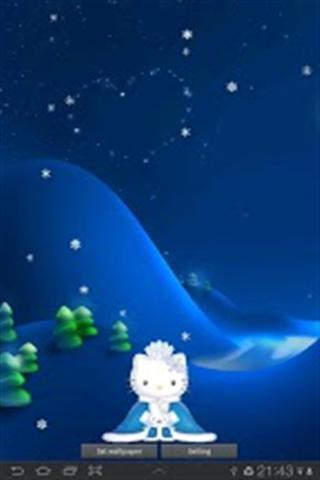 Hello Kitty的雪花壁纸截图4