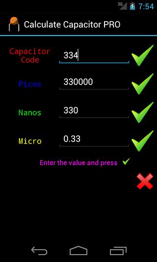 Calculate Capacitor PRO截图1