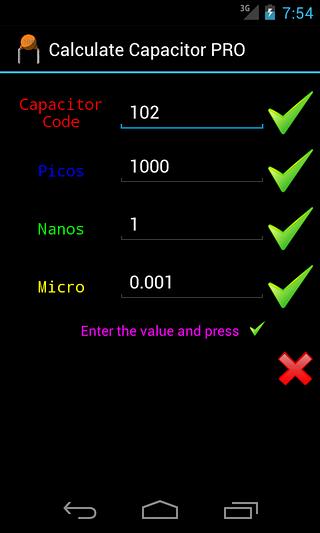 Calculate Capacitor PRO截图2