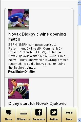 Novak Djokovic Fan App截图3