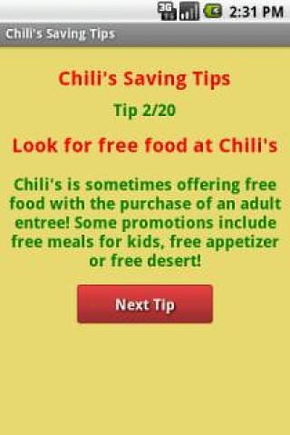 Chili's优惠券&省钱秘诀截图2