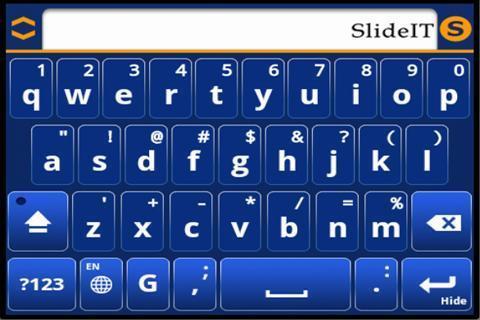 SlideIT Indigo Blue skin截图4