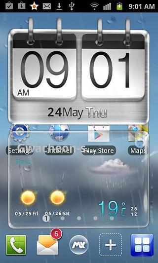 Sense transparent MX Theme截图4