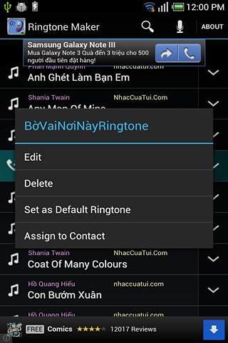Tu tao nhac chuong手机铃声截图1