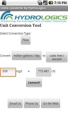 HydroLogics&#39; Units Convert...截图2