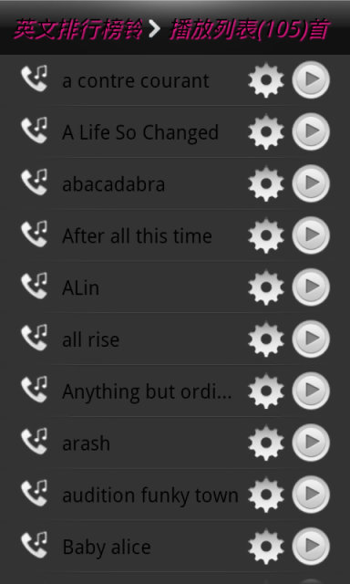 英文排行榜铃声截图1