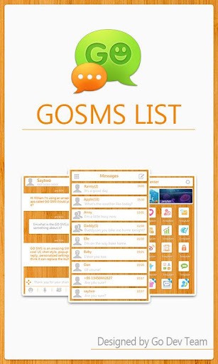 GO短信List Getjar主题截图4