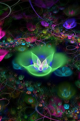 4D Flowers Wallpaper截图1