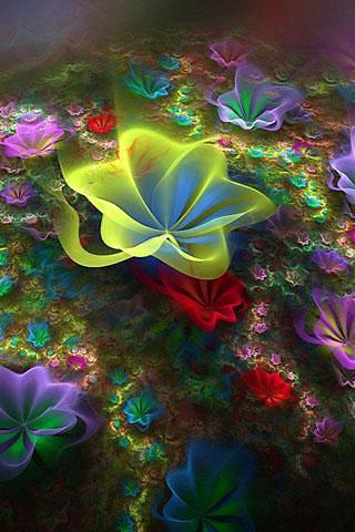 4D Flowers Wallpaper截图2