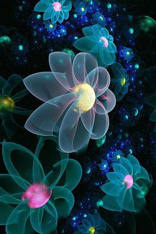 4D Flowers Wallpaper截图3