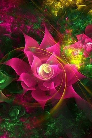 4D Flowers Wallpaper截图5