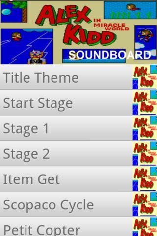 Alex Kidd Soundboard截图2