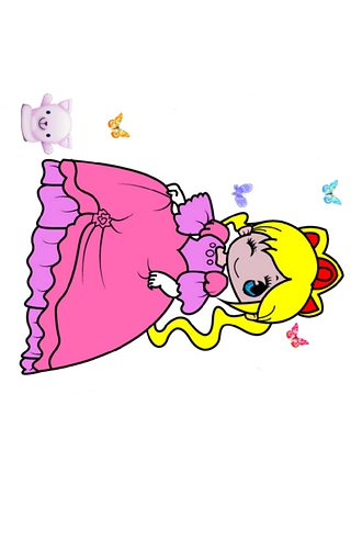 Princess Coloring Book截图2