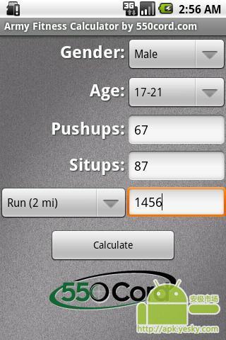 Army Fitness Calculator截图3
