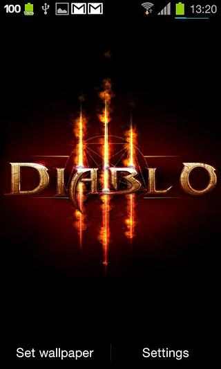 Diablo 3 Fire Live Wallpaper截图1