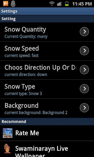 Galaxy S3 Snowfall LWP截图4