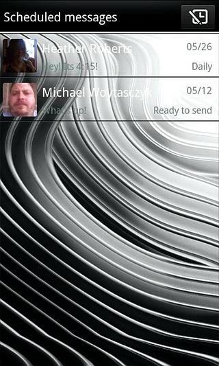 Platinum ICS GO SMS Theme截图1