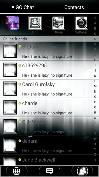 Platinum ICS GO SMS Theme截图4
