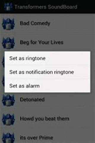 变形金刚铃声包截图3