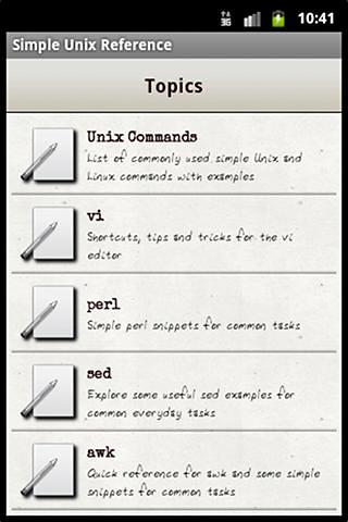 Simple Unix Reference截图2