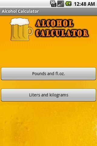 Simple Alcohol Calculator截图2