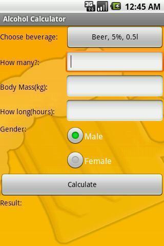 Simple Alcohol Calculator截图3