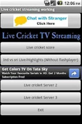 Live cricket TV stream Working截图3