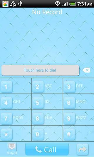 Go Contacts Blue Plaid Theme截图2