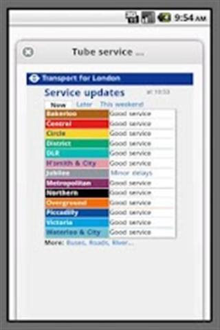 伦敦住管信息  London Live Tube Information截图1