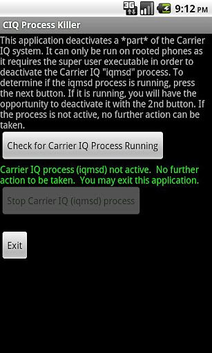 Carrier IQ Process Killer截图1