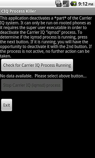 Carrier IQ Process Killer截图2