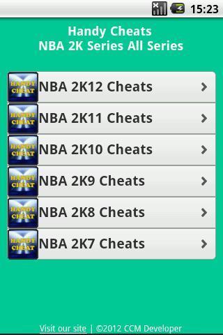 NBA 2K All Series Cheats截图1