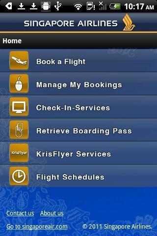 Singapore Airlines Mobile截图4