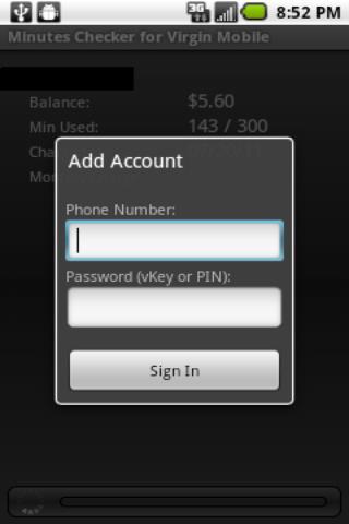 Minutes Checker: Virgin Mobile截图5