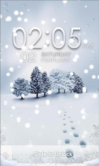 [MXLock] White Winter Theme截图2