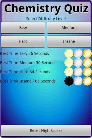 Chemistry Speed Quiz截图1