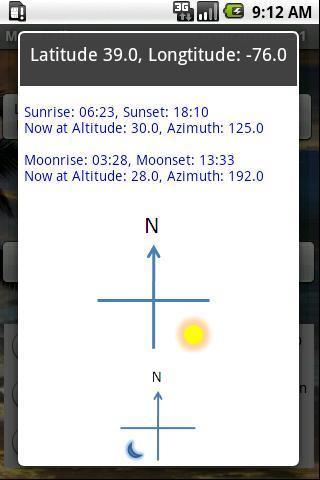 Moon and Sun phase, rise/set..截图3