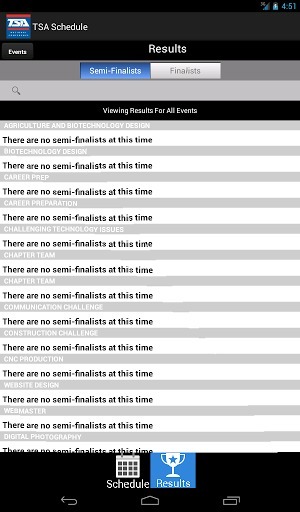 TSA Schedule & Results截图3