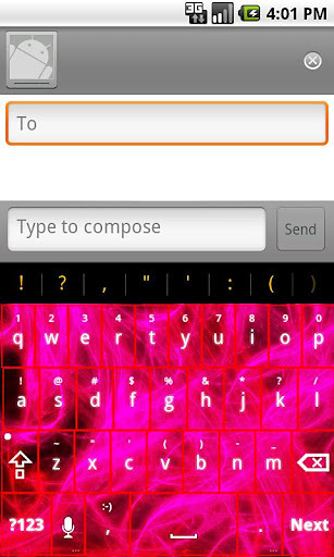 Red Design Keyboard Skin截图1