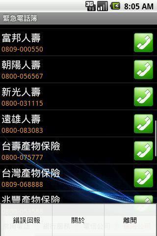 紧急电话簿 / Emergency Call截图4