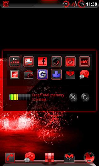 GOWidget BloodRed ICS - Free截图1