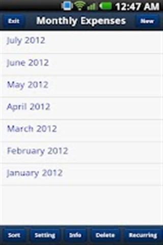 每月费用 Monthly Expenses Free截图3
