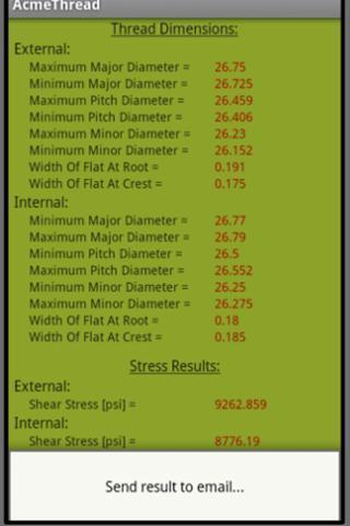 ACME Thread Calculation截图3