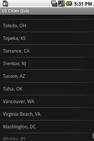 Satellite Quiz: US Cities截图4