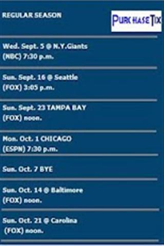 DALLAS COWBOYS SCORE SCHEDUL截图1