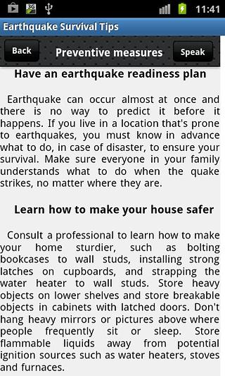 Earthquake Survival Tips截图1