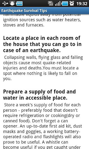 Earthquake Survival Tips截图2